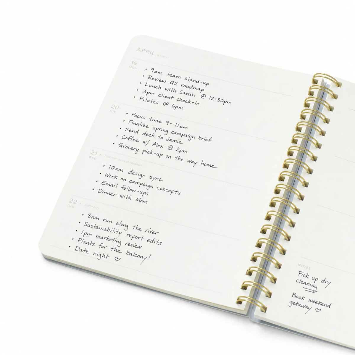2027 Weekly Diary ~ Softcover Spiral Cabana