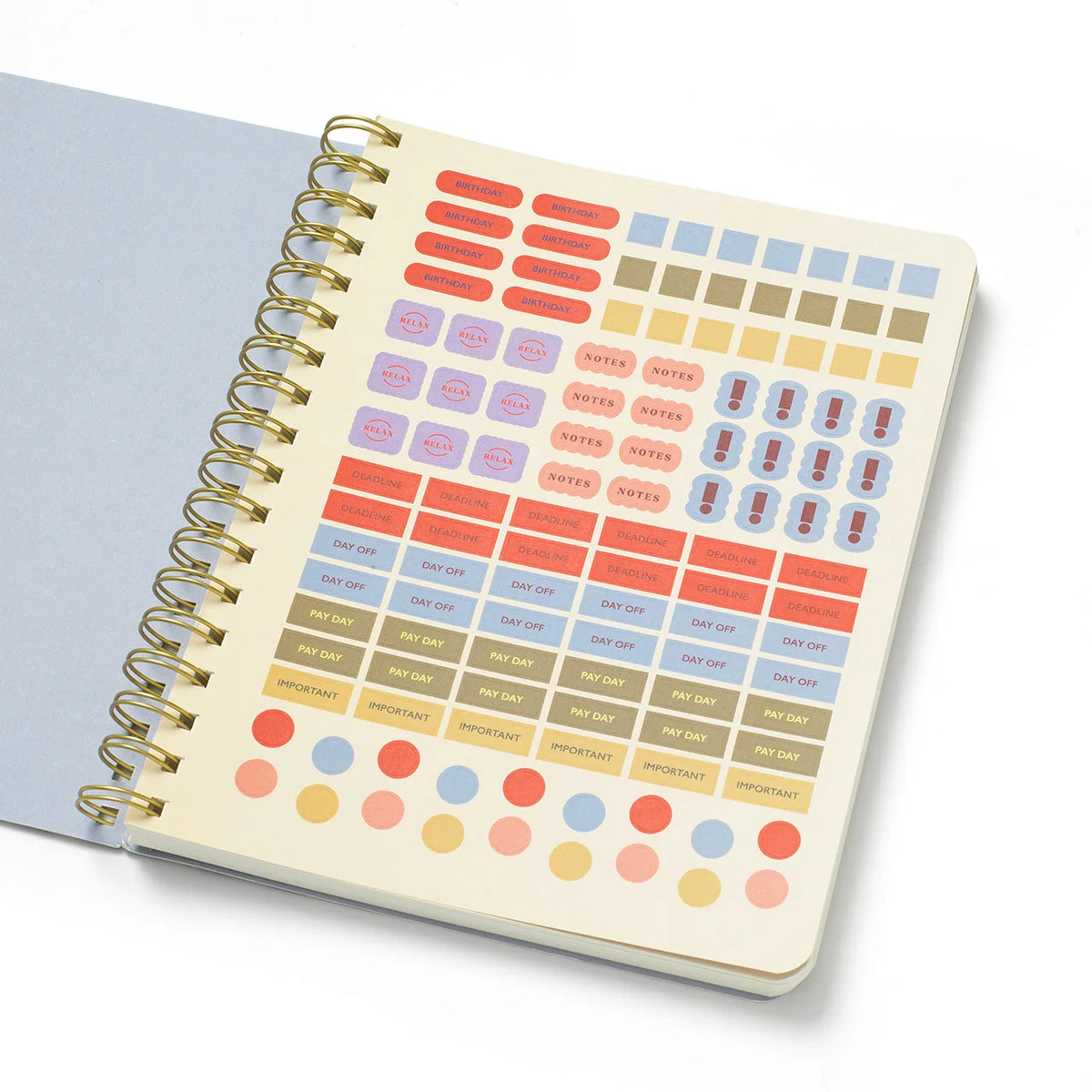2027 Weekly Diary ~ Softcover Spiral Petals in Check