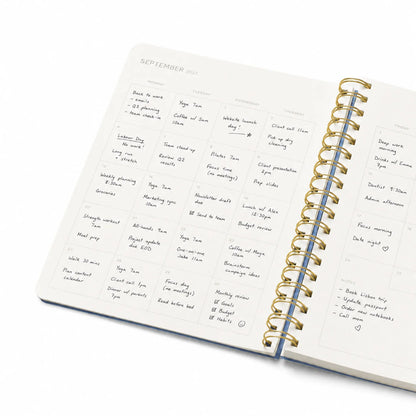 2027 Weekly Diary ~ Softcover Spiral Trellis