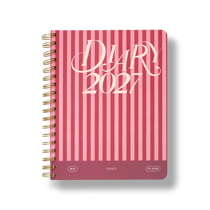 2027 Weekly Diary ~ Softcover Spiral Growing My Year