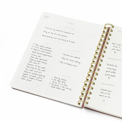 2027 Weekly Diary ~ Softcover Spiral Growing My Year