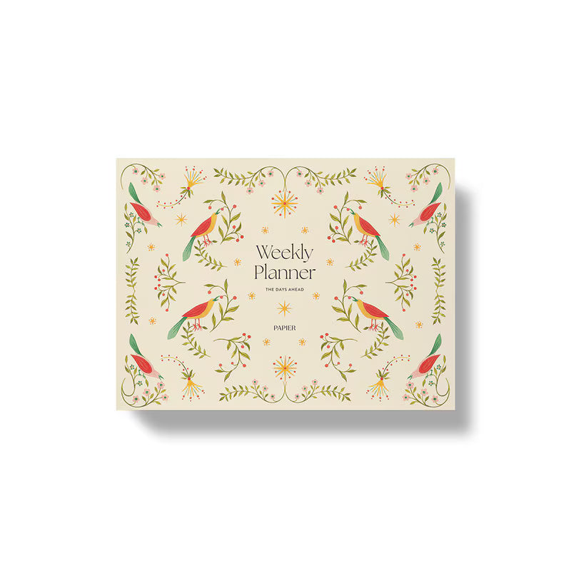 Folklore Birds Weekly Deskpad
