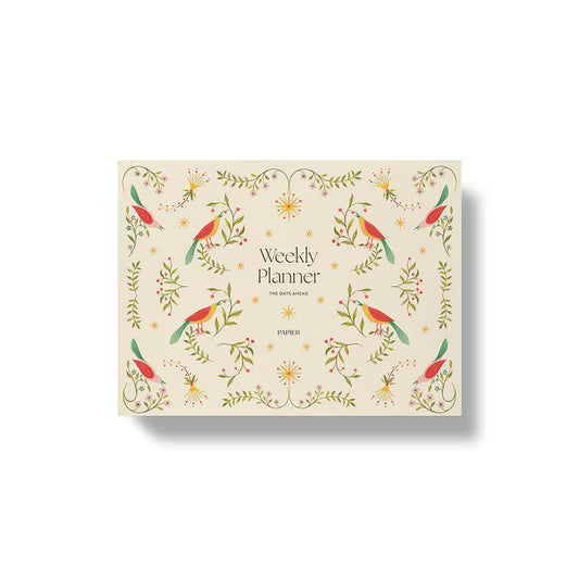 Folklore Birds Weekly Deskpad