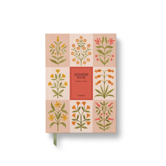 Address Book Floral Patchwork A5
