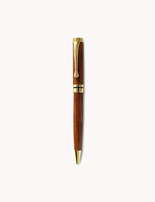 Classic Wood and Gold Ballpoint Pen (boxed)