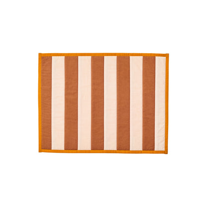 Stripe Brown Placemats - Set of 4
