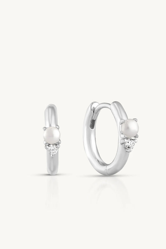 Pearl Silver Huggies