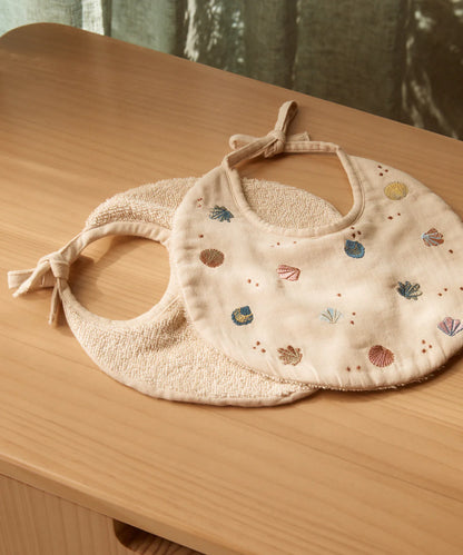Embroidered Shell Bib