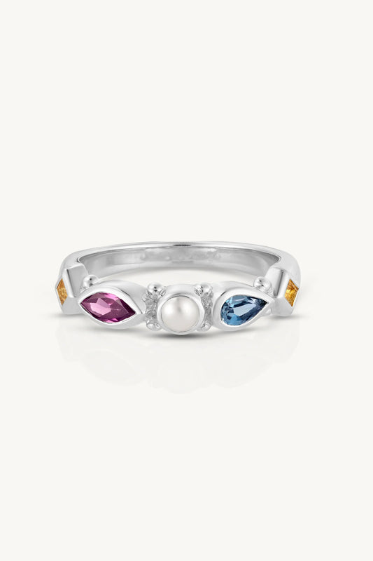 Piper Cluster Silver Ring ~ 8/L