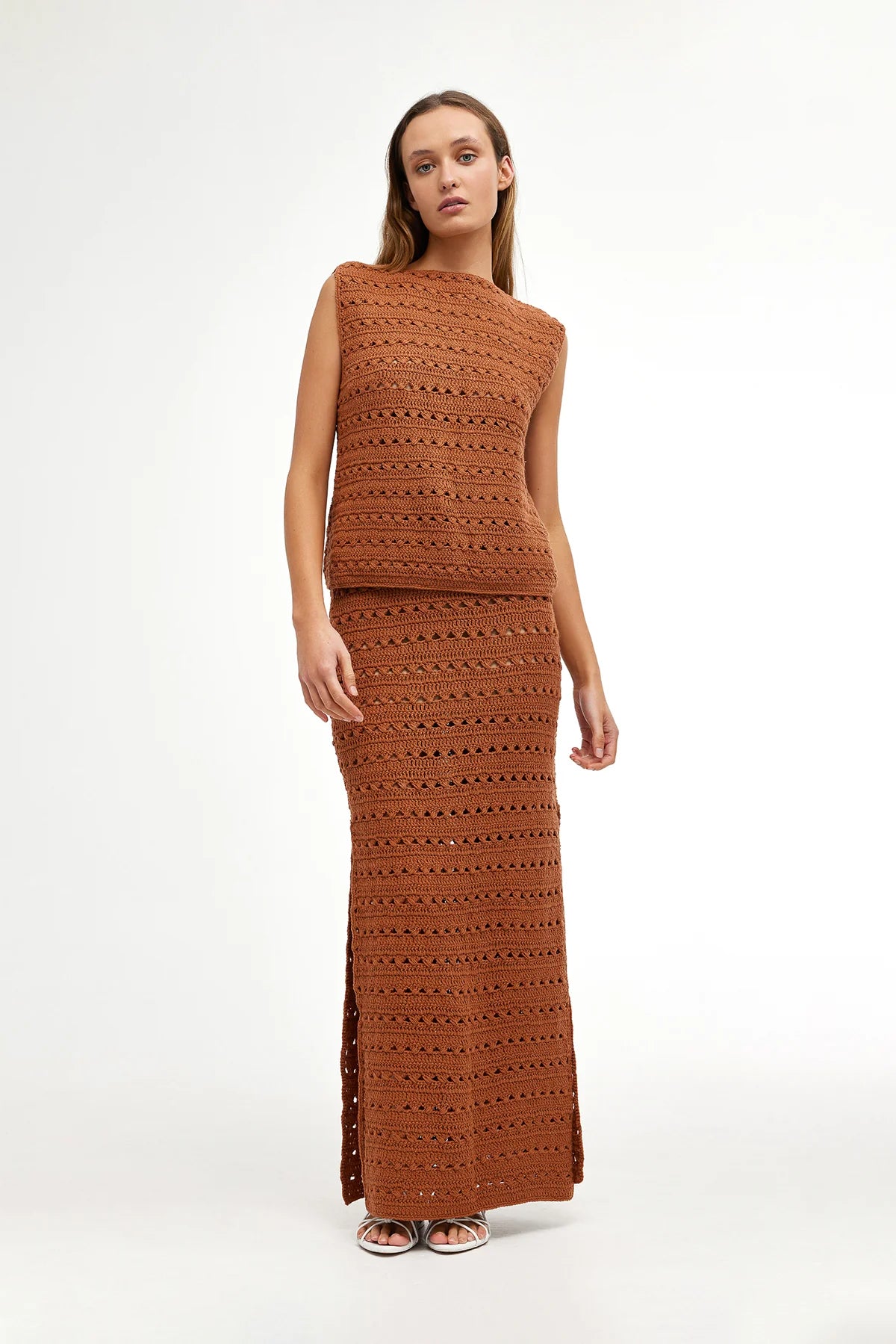 Laurra Rust Laura Crochet Top Rust – Wander + Laze