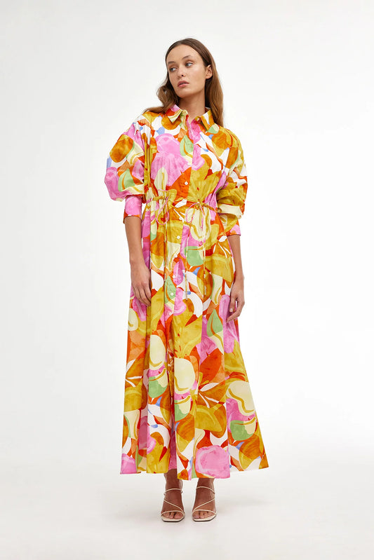 Isla Shirt Dress Capri Abstract