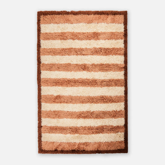 Stripe Cocoa Wool Rug