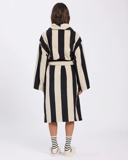 Vanilla Bean Stripe Terry Robe