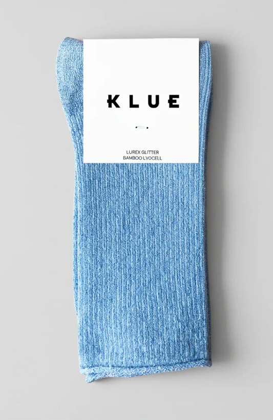 Glitter Lurex Socks | LIGHT BLUE
