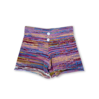 Knitted Shorts Rainbow