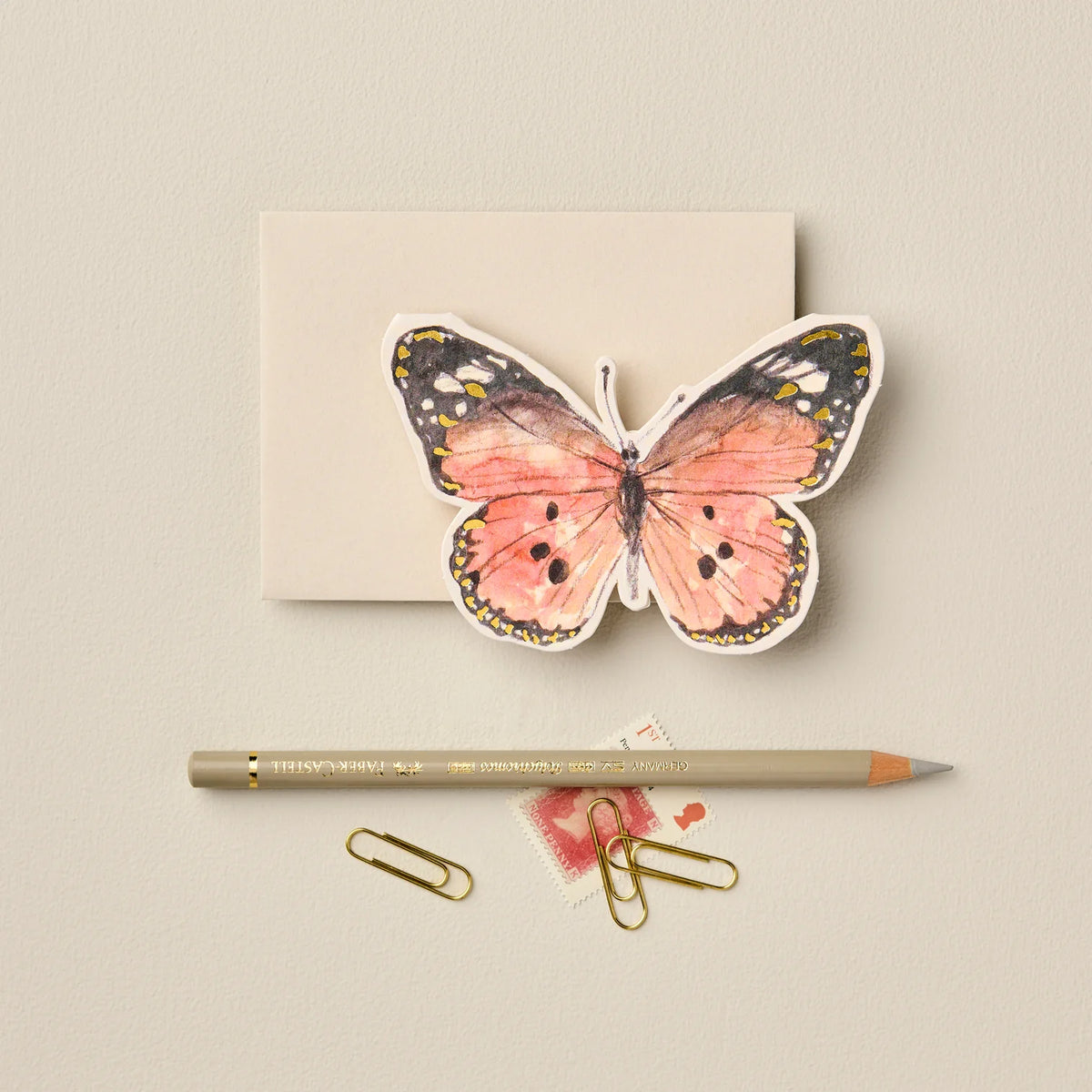 Orange Butterfly Card