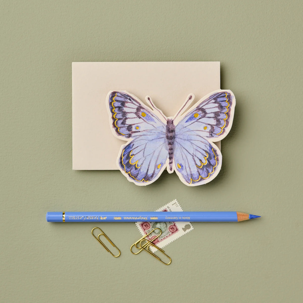 Blue Butterfly Mini Card