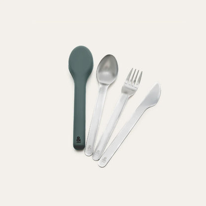 Reusable Cutlery Set | Stainless Steel Eucalyptus