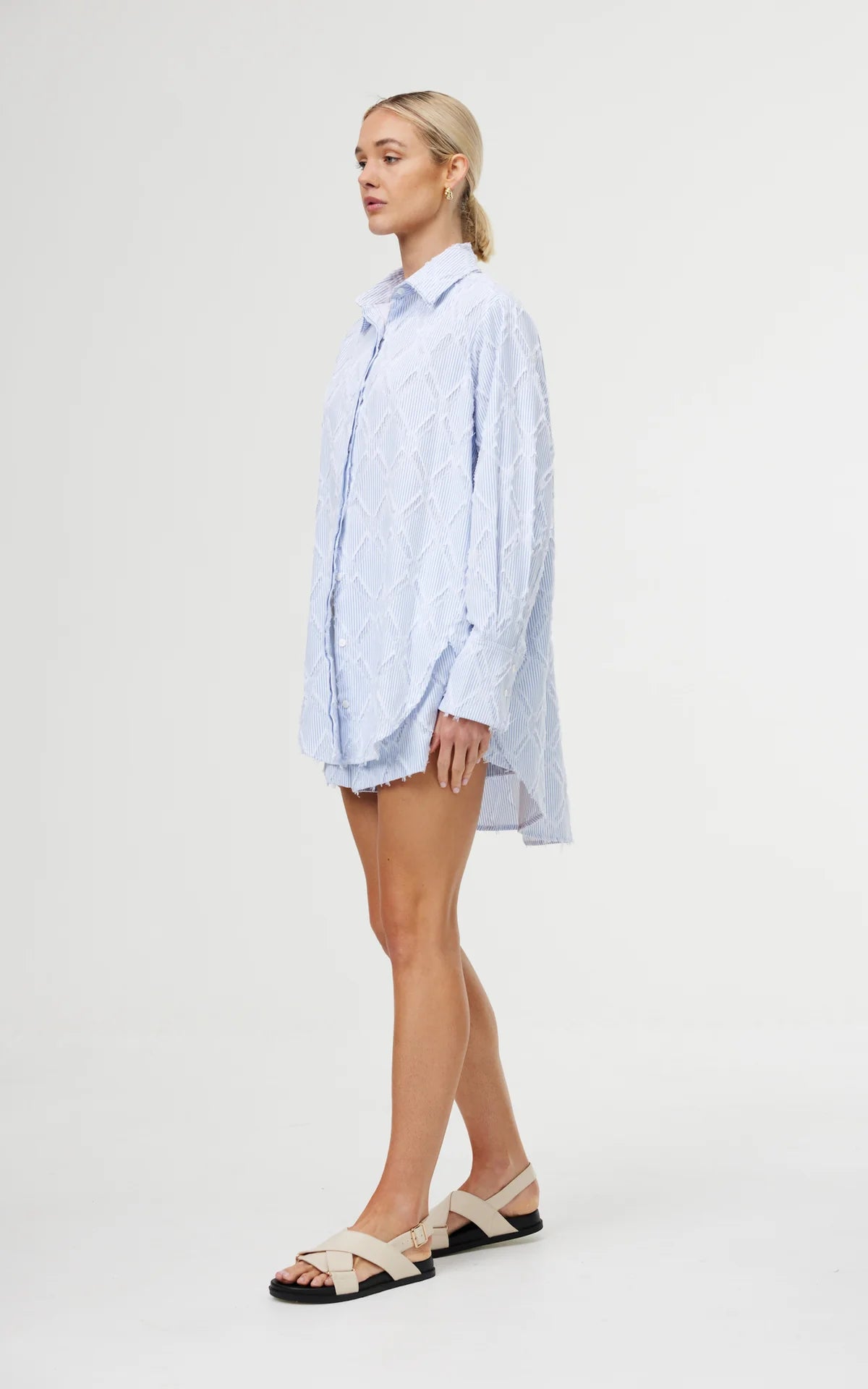 Sadie Shirt Cerulean Fray