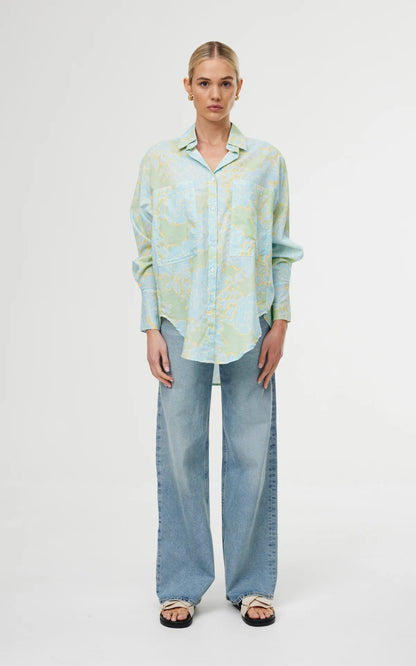 Alma Shirt Ocean Bloom
