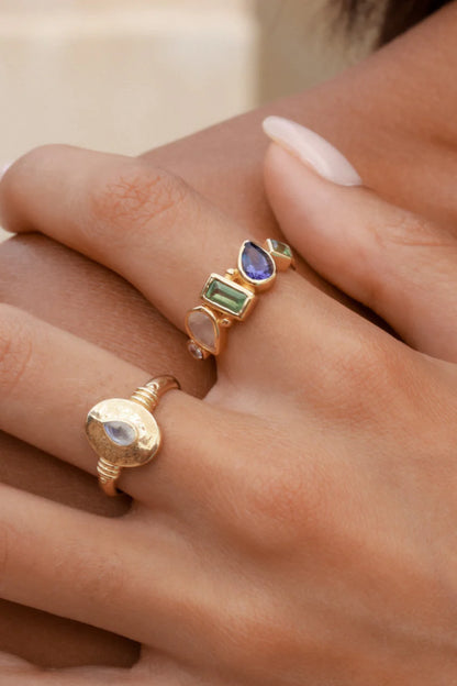 Nova Cluster Gold Ring 8/L