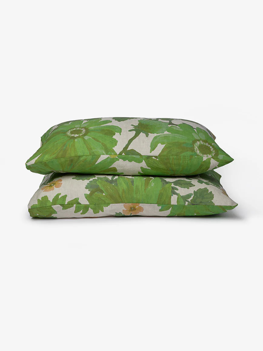 Marigold Leaf Standard Pillowcases (set of 2)
