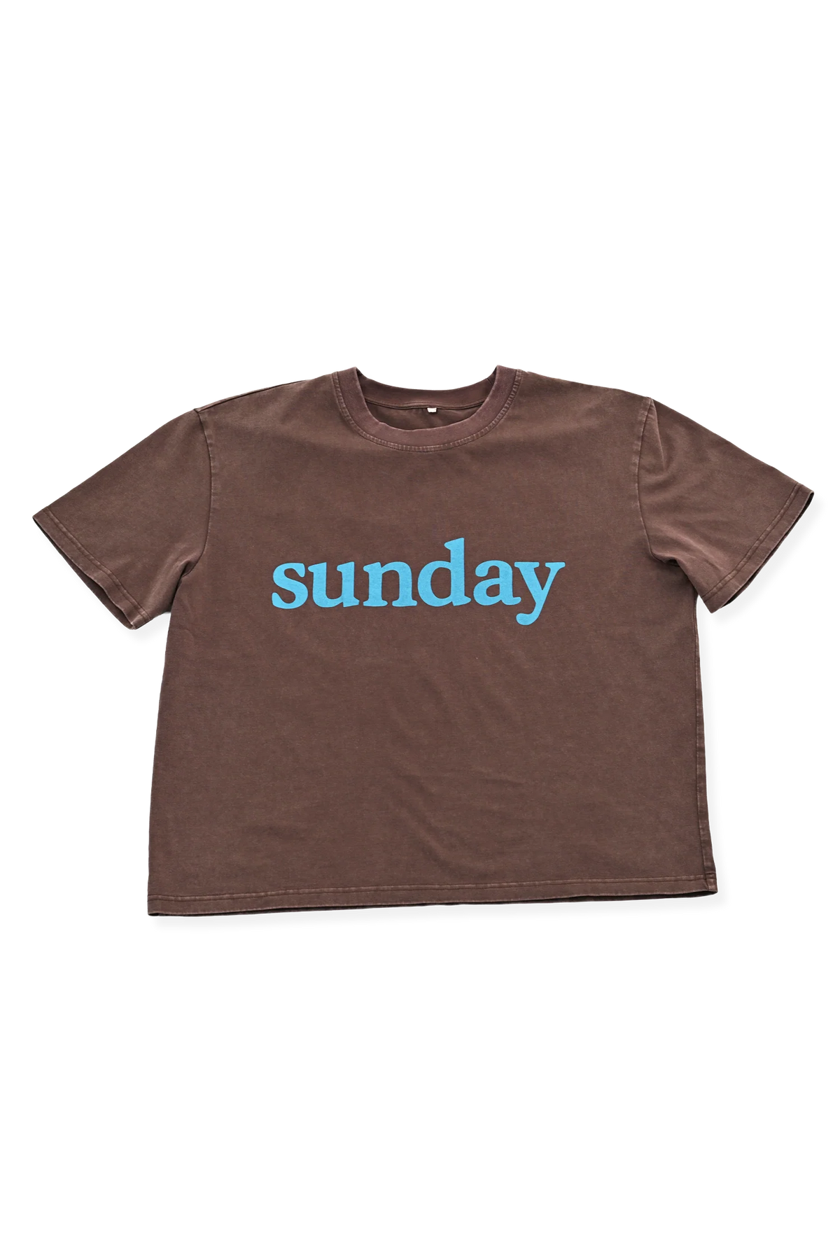 Sunday Tee ~ Brown + Blue