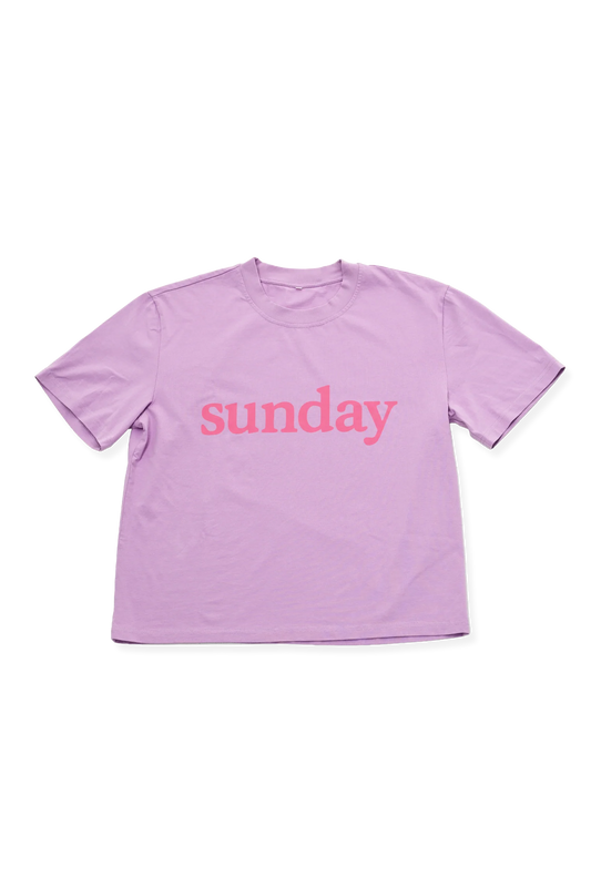 Sunday Tee ~ Purple