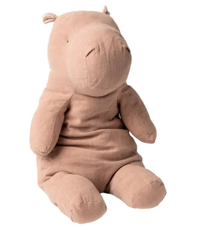 Safari Friends Hippo, Dusty Rose, Large