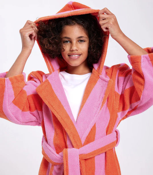KIDS Robe Sherbet Stripe