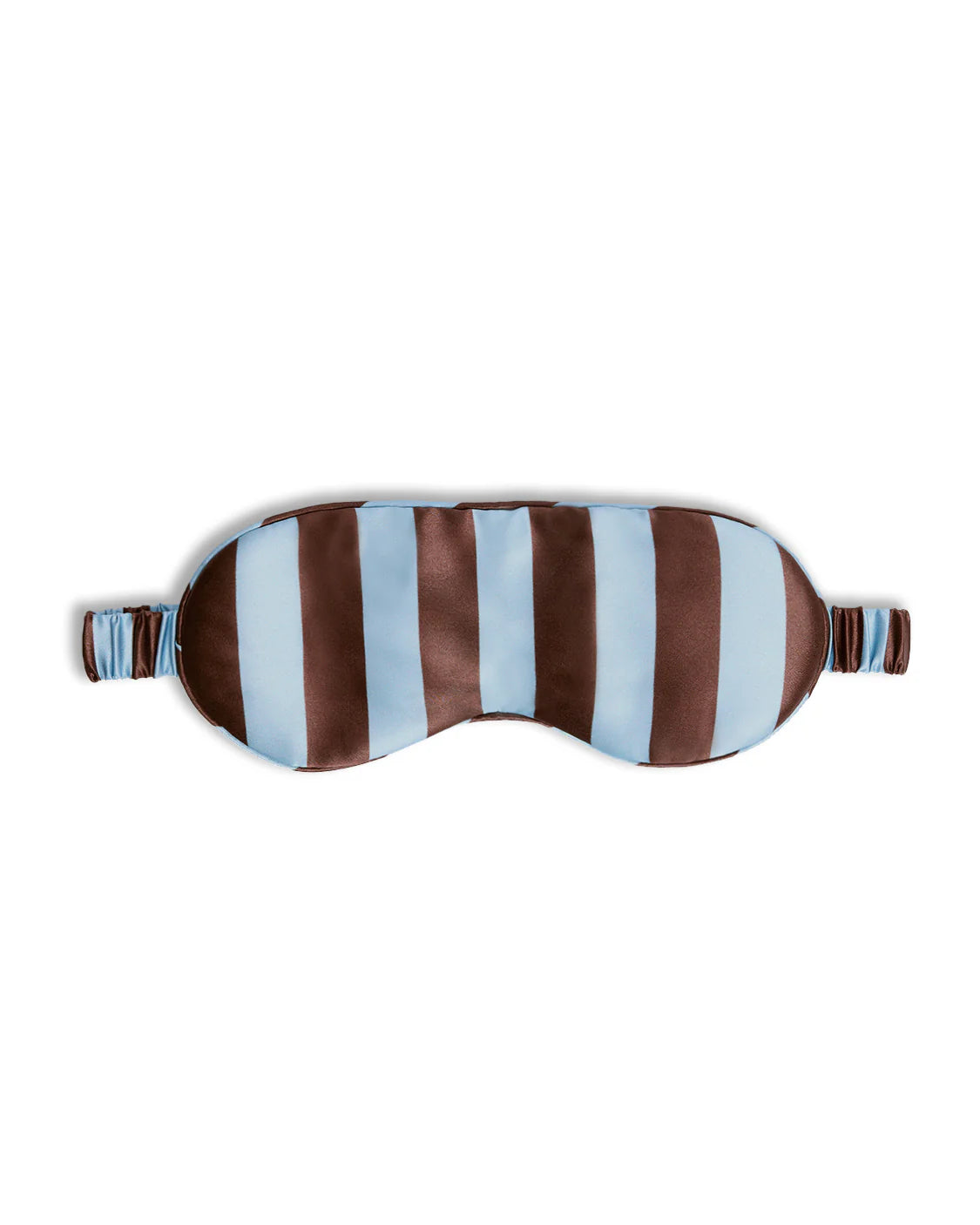 Silk Eye Mask Iced Chocolate Stripe