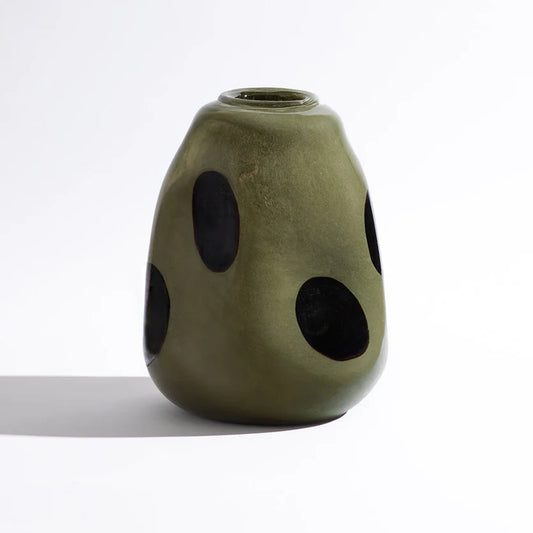 Candy Spots Vase Olive Large