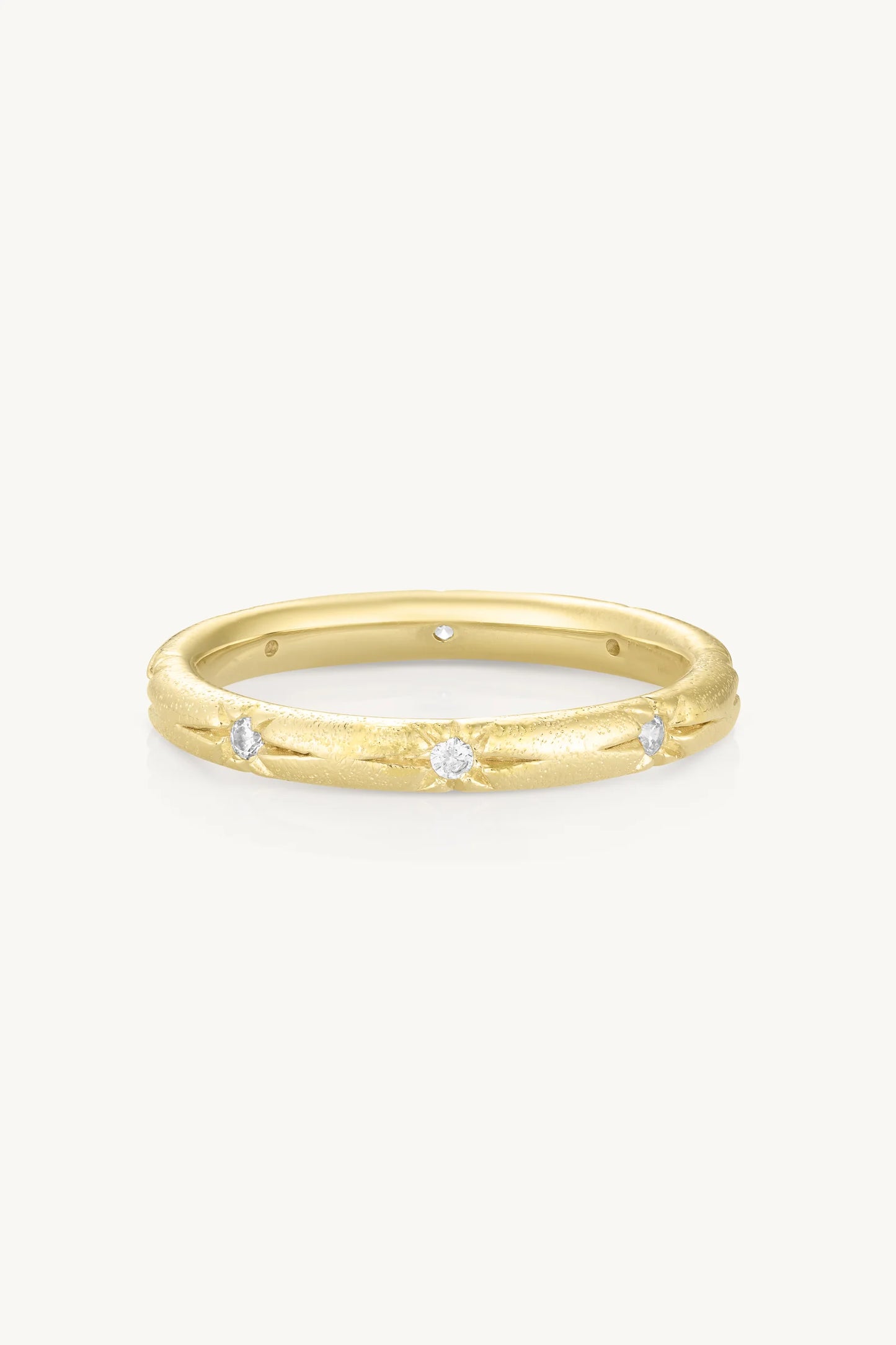 Starburst Gold Stacking Band 9/XL
