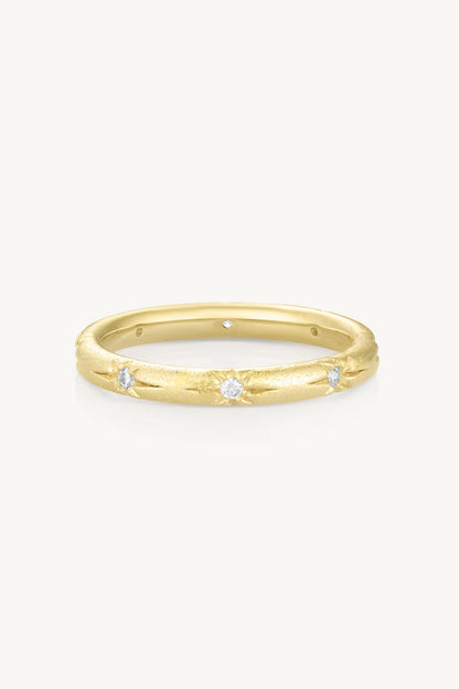 Starburst Gold Stacking Band 9/XL