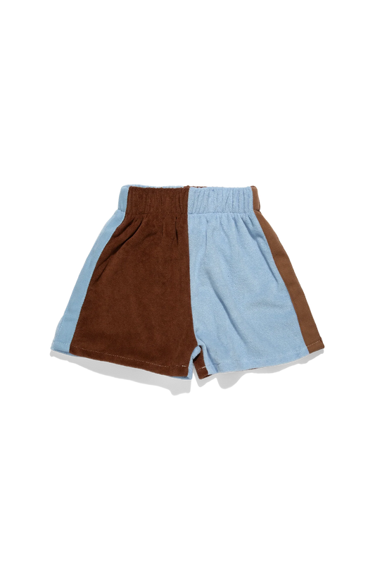 Lunar Shorts - Blue + Chocolate