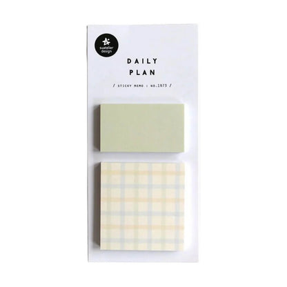 Sticky Memo Daily Plan