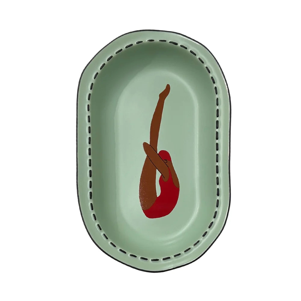 Medium Serving Plate | Pike ~ Pistachio