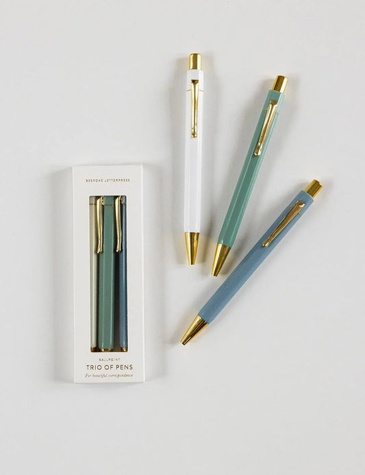 Seaside Trio of Pens