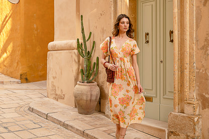 Juliette Dolman Sleeve Maxi Dress