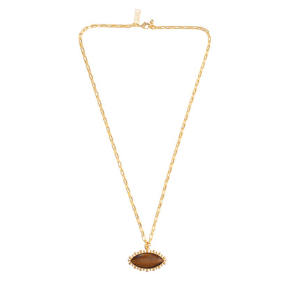 Tiger's Eye Pendant Necklace