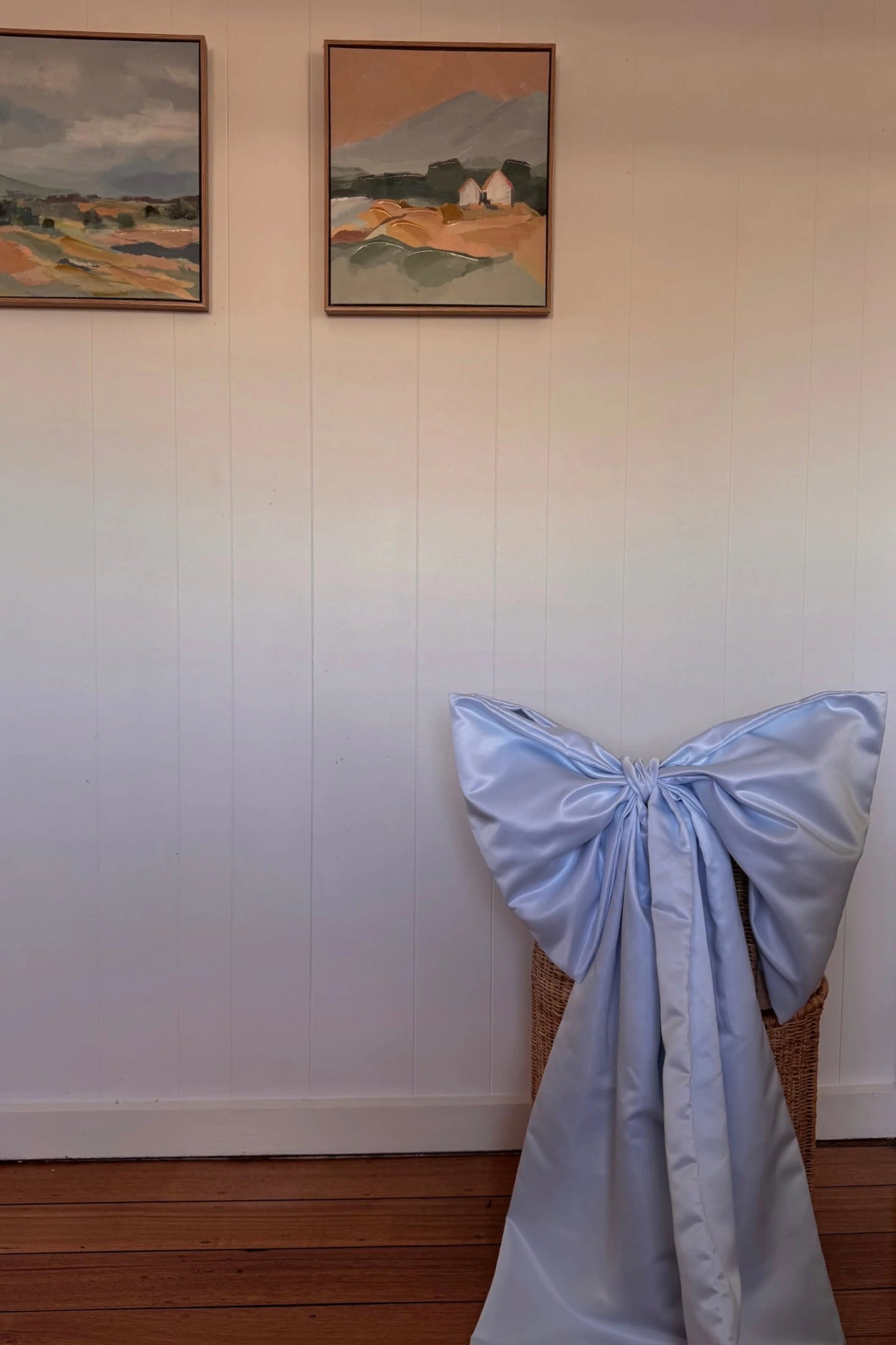 Giant Satin Bow ~ Baby Blue