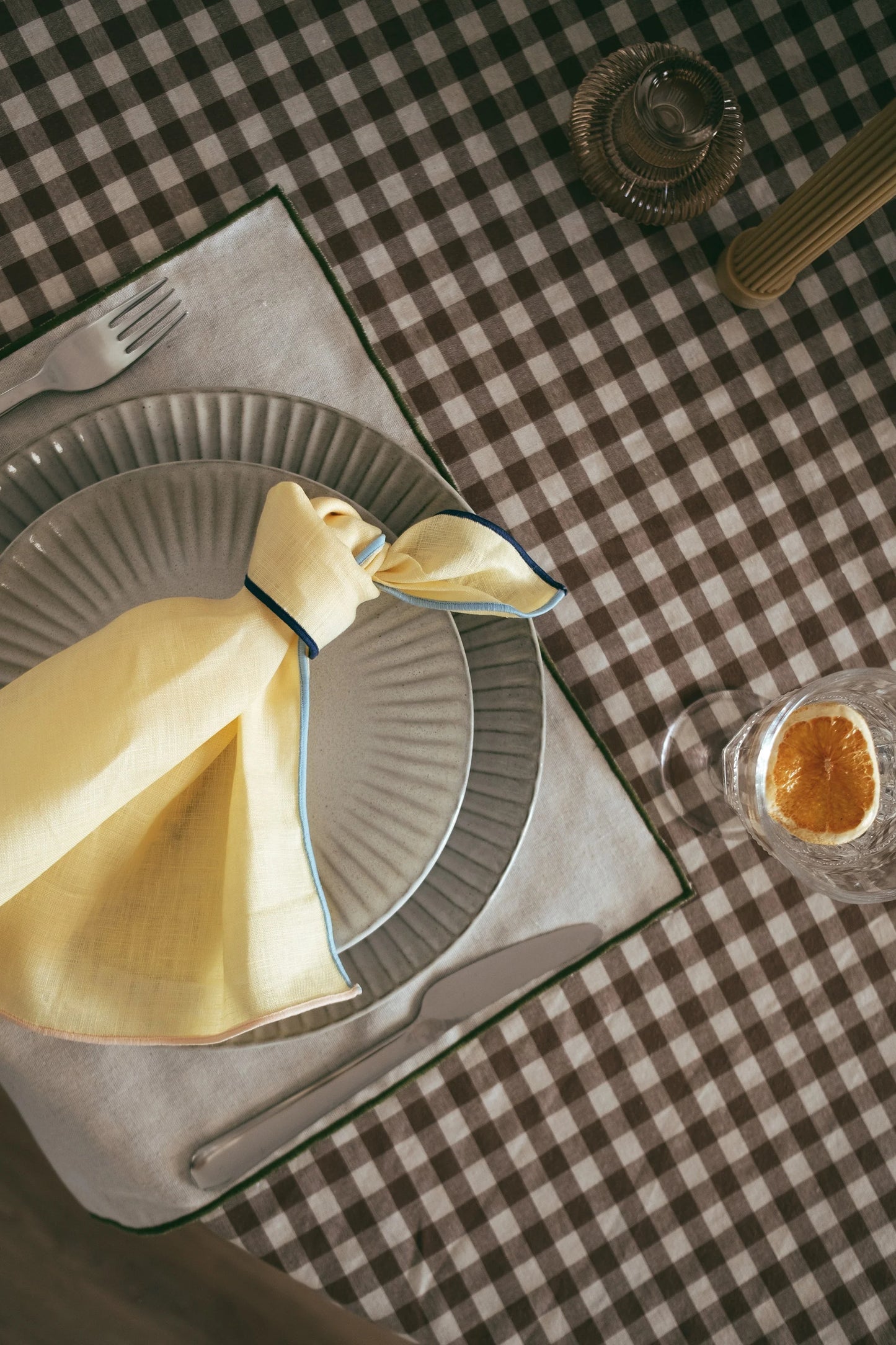 Sherbet Trim Napkins ~ Yellow