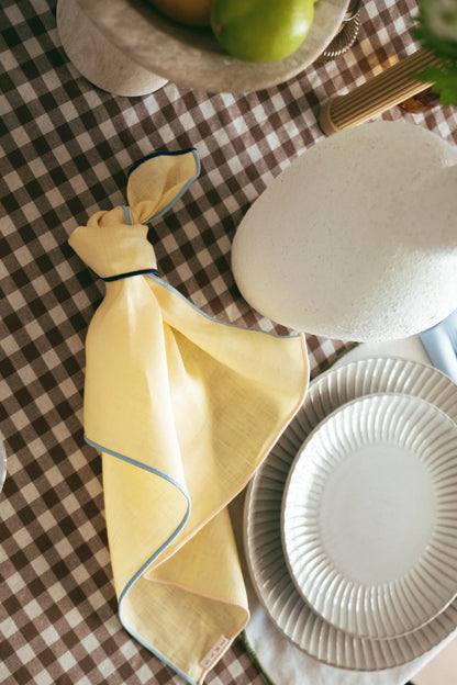 Sherbet Trim Napkins ~ Yellow