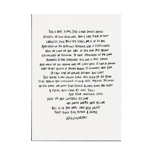 'This Is Our Home' 2nd Edition Print A4