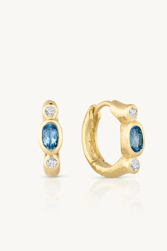 Tilda Topaz Gold Earrings