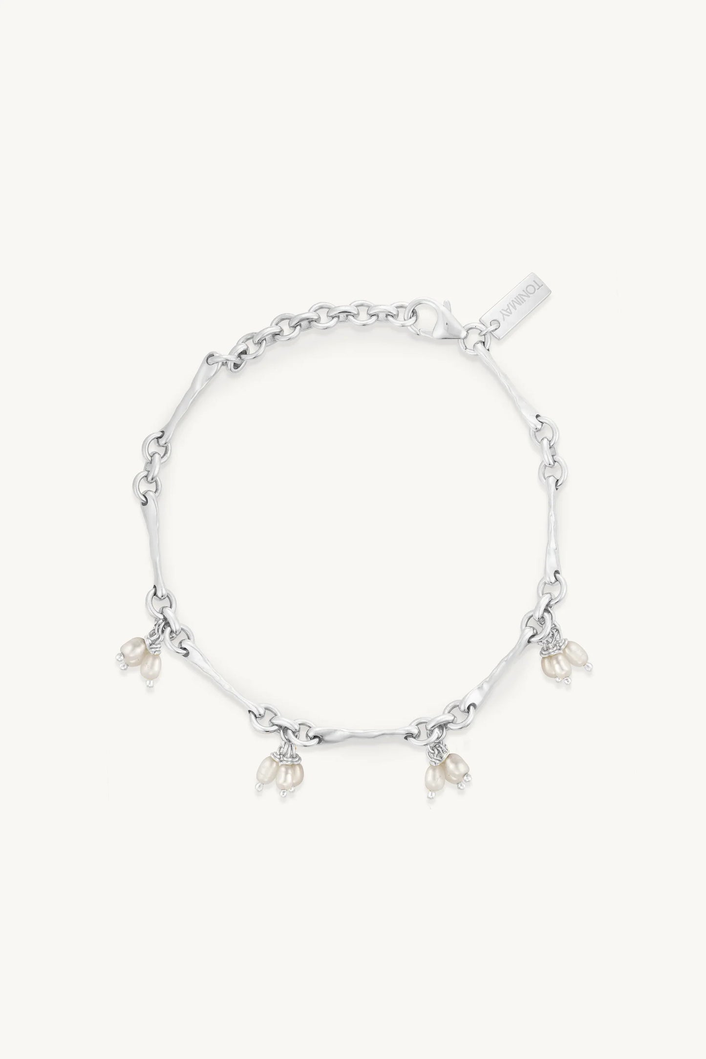 Trinket Pearl Silver Bracelet