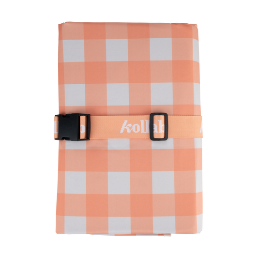 Picnic Mat Apricot Check