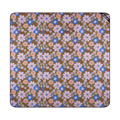 Picnic Mat Blue Flowers