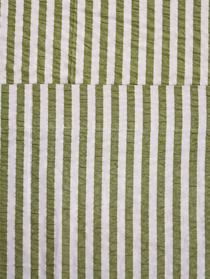 Pistachio Seersucker Flat Sheet
