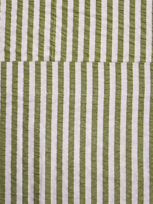 Pistachio Seersucker Flat Sheet